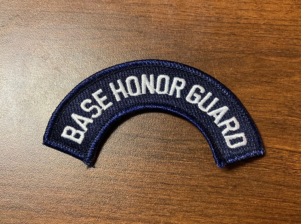 USAF U.S. Air Force Base Honor Guard Tab Patch, New