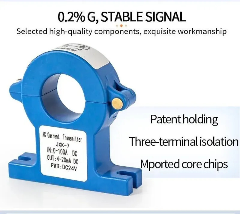 Current Transmitter Open Loop Split Core AC DC 50A 100A 500A 1000A Hall Sensor