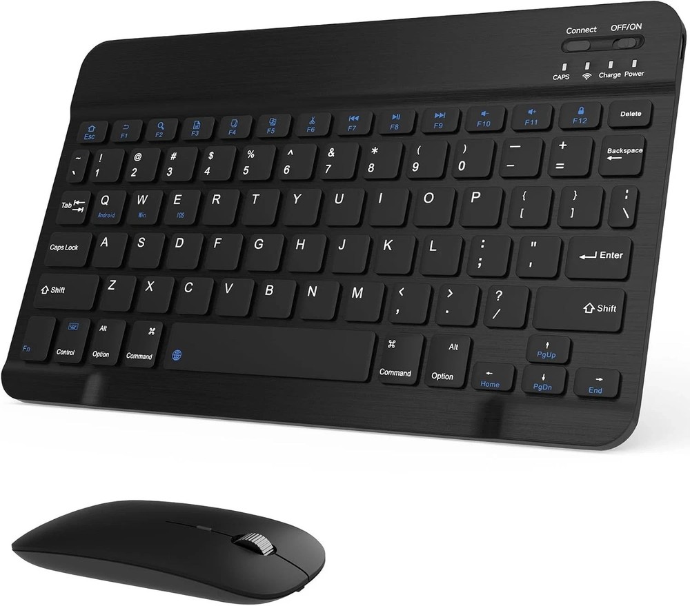 Rechargeable Bluetooth Keyboard and Mouse Combo Universal Ultra-Slim Wireless