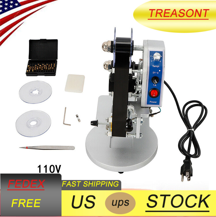 DY - 8 Hot Stamp Printer Ribbon Coding Hot Foil Stamping Date Code Tools Manual