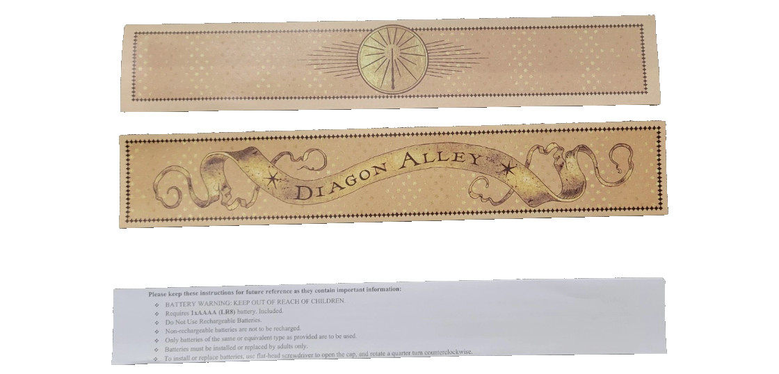 Universal Studios Harry Potter 2nd Gen Interactive Wand-Black Silver-NEW IN BOX