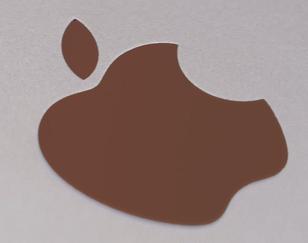 Brown Color Changer Logo Overlay for Macbook