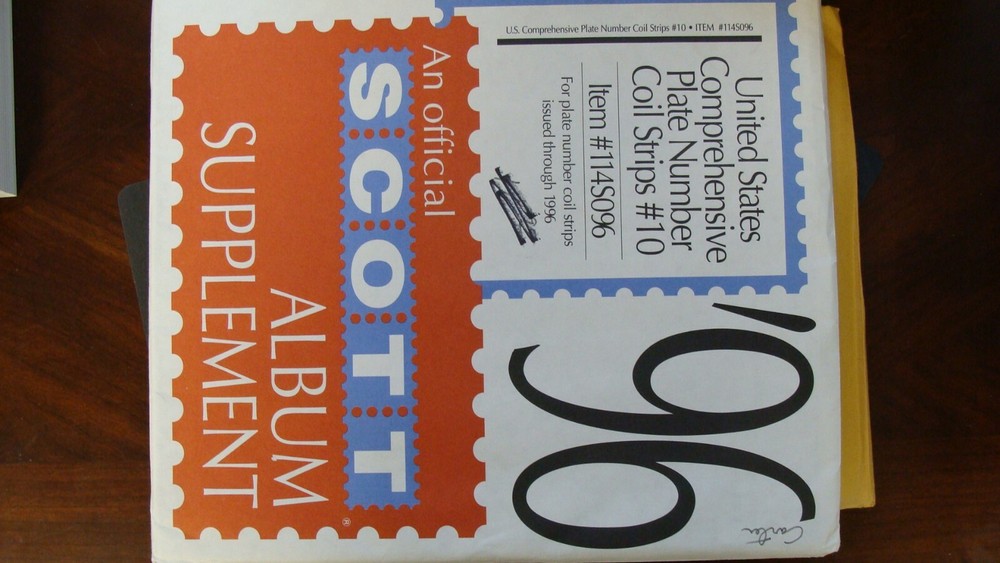 SCOTT US COMPREHENSIVE PLATE NUMBER COIL STRIPS #10 1996