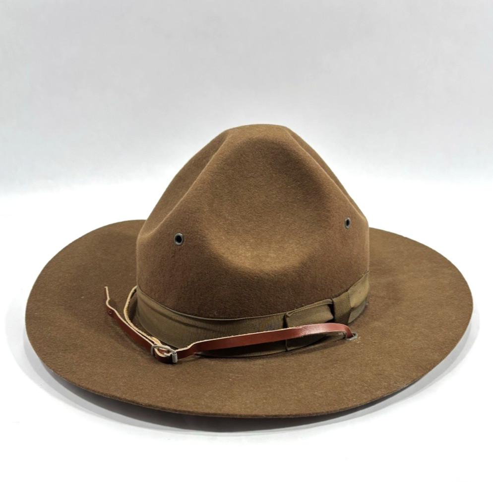 Original 1944 WWII U.S. Service Field 100% Wool Hat Size 7
