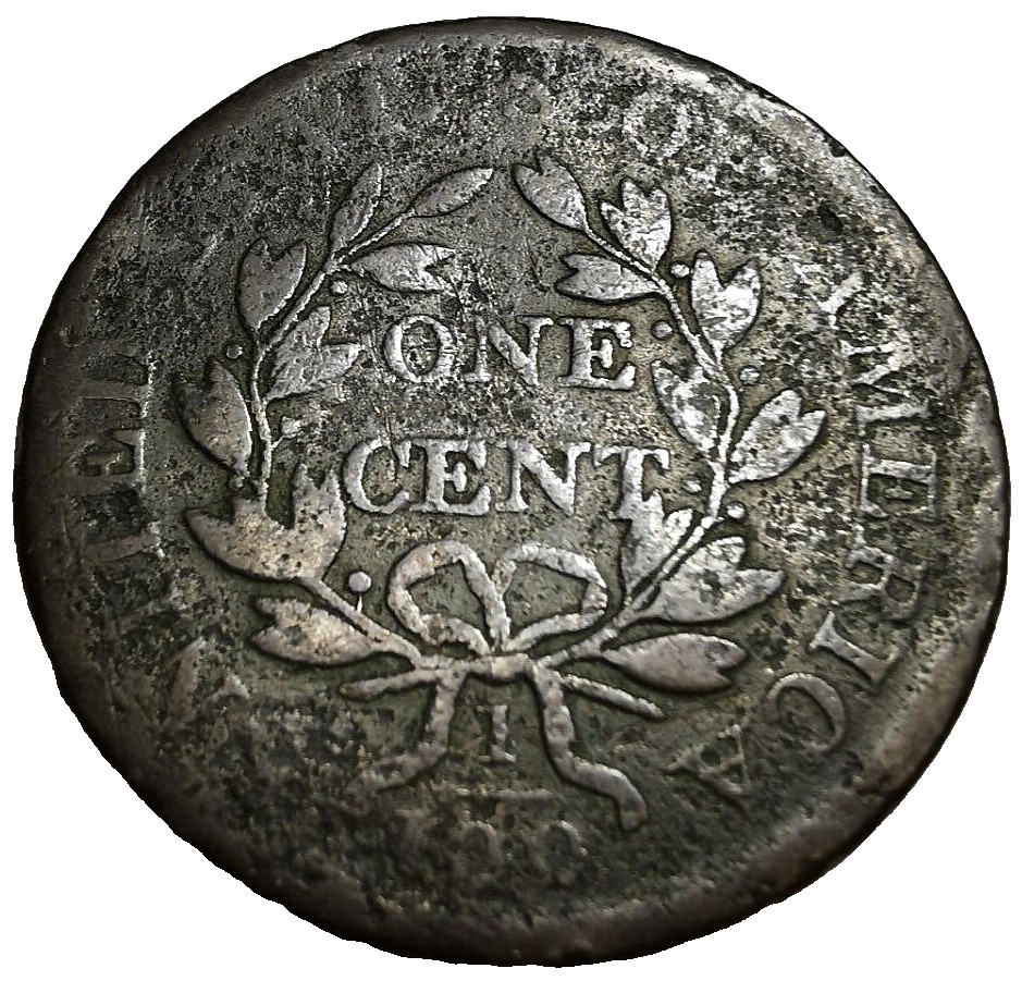 1803 US Draped Bust Large Cent Coin S-260