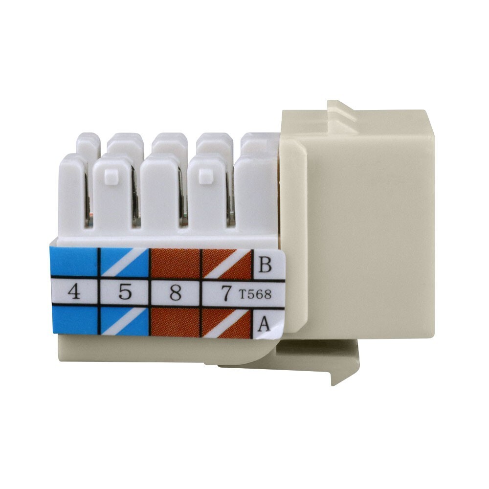 Construct Pro Cat6 (RJ-45) Keystone Jack (Almond)