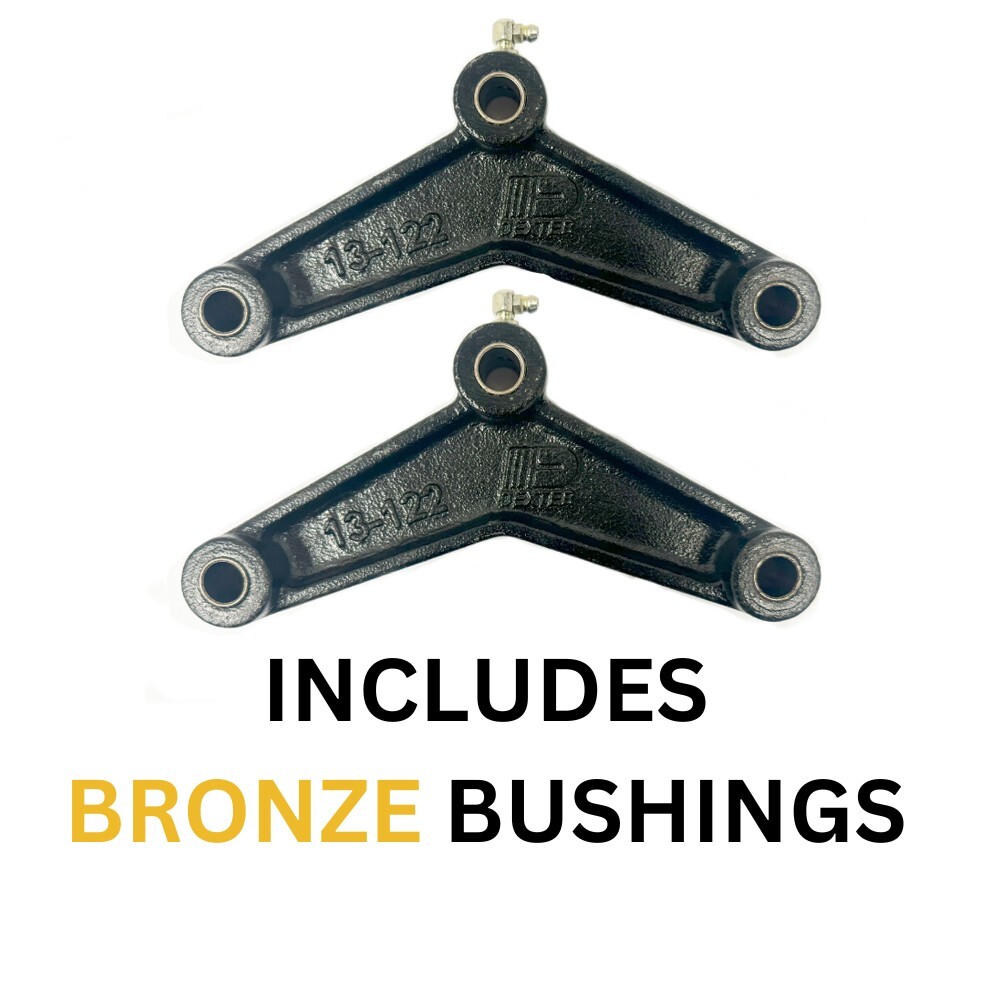 2-Pack Greaseable Trailer Leaf Spring Equalizer w/ 9/16" Bronze Bushings