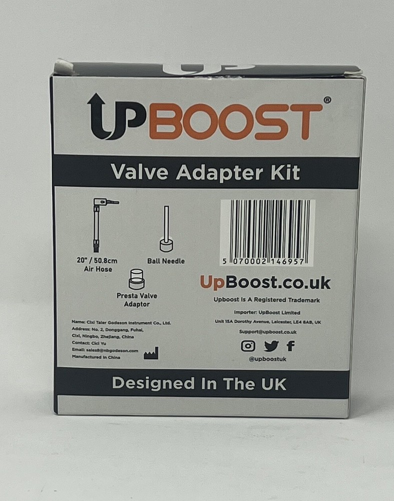 UPBOOST Bicycle Valve Adapater Kit w/ Quick Air Release Function. New (other)