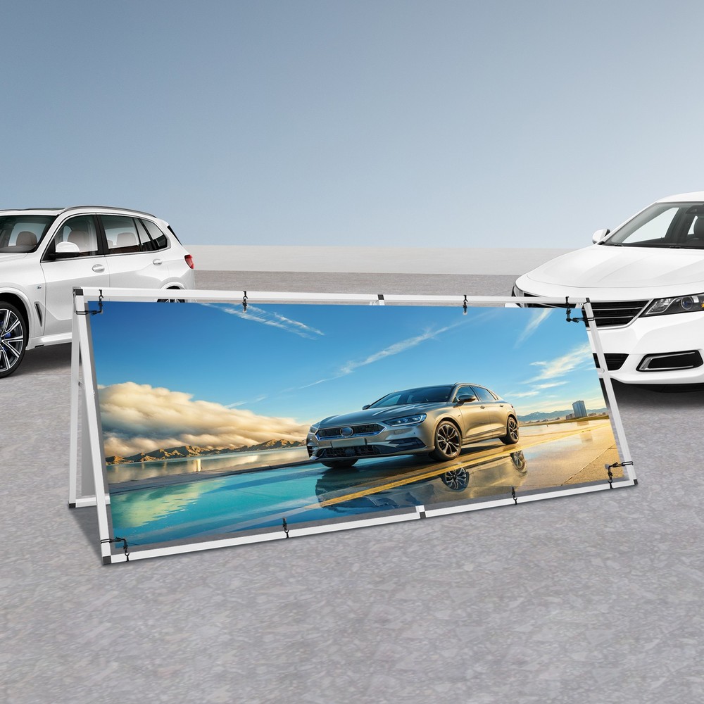 A-Frame Double-Sided Poster Stand for Effective Display, Portable & Durable