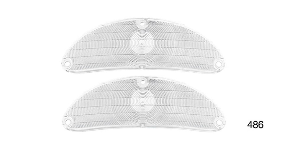 1955 Parklight lenses, clear- Pair