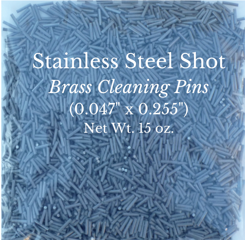 Pins STAINLESS steel Pre-cleaned (.047" x .255") ready to burnishBrass/ Casings
