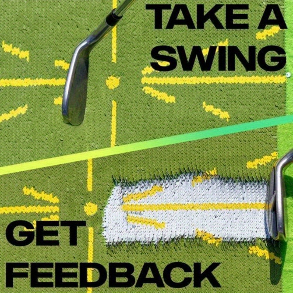 Golf Batting Mat Instant Feedback Swing Path Practice Mat ADAPTS Practice Mat