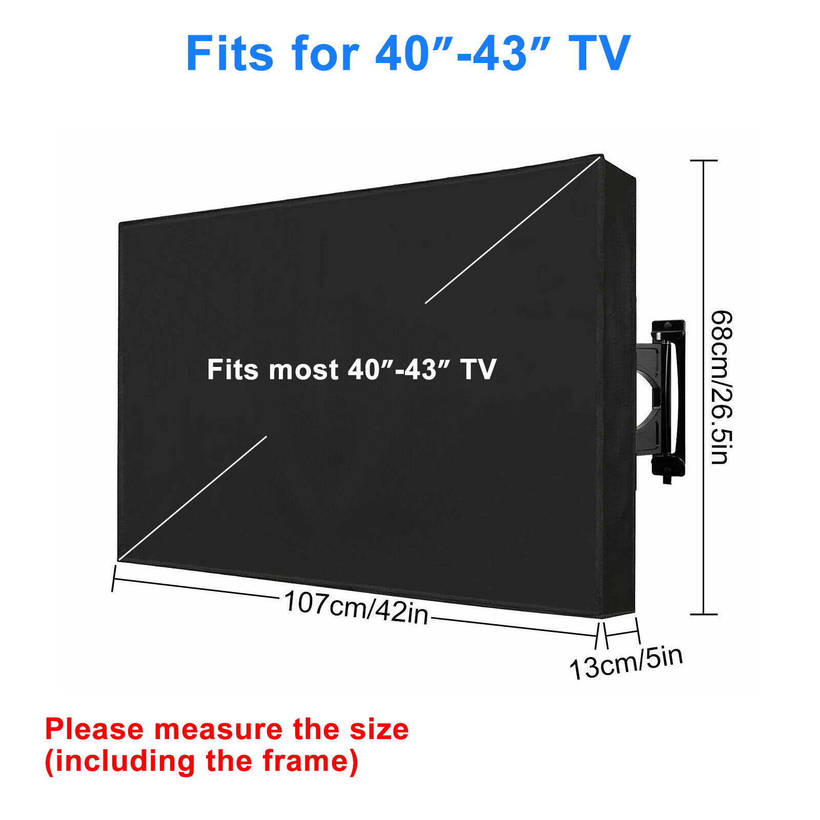 Outdoor TV Cover Waterproof Weatherproof Television Protector Fit for 40-43 inch