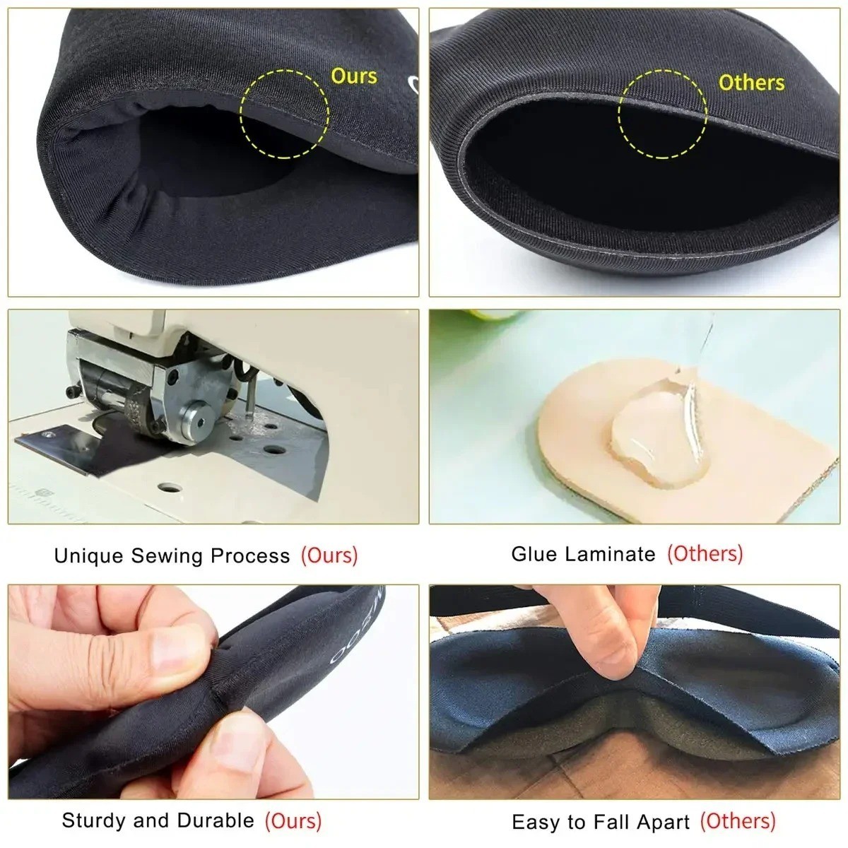 Sleep Eye Mask for Men Women, 3D Contoured Cup Sleeping Eye Mask Blindfold