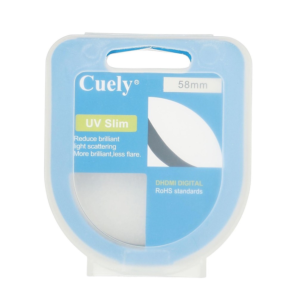 UV Lens Filters, 58mm Thin Protective Multilayer Frame, 2pcs