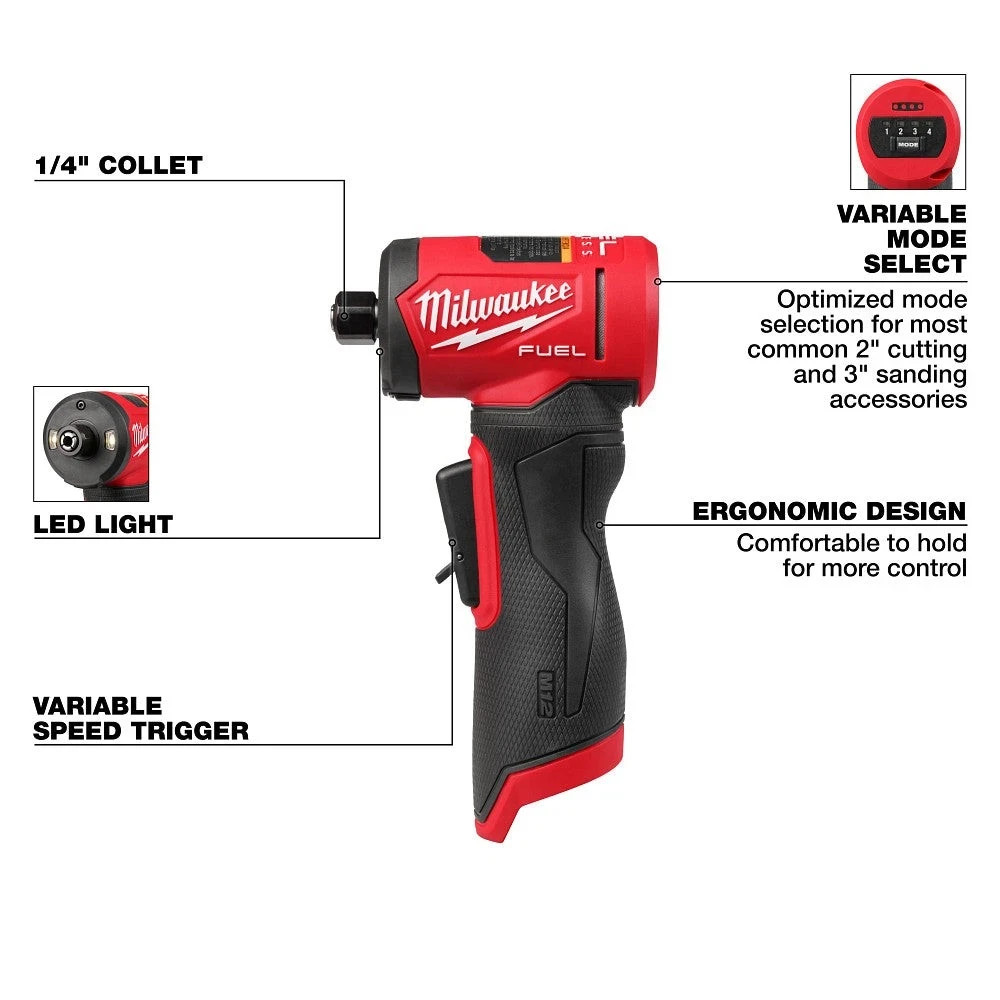 Milwaukee 3485-20 1/4" Angle Die Grinder M12 FUEL 12 Volt