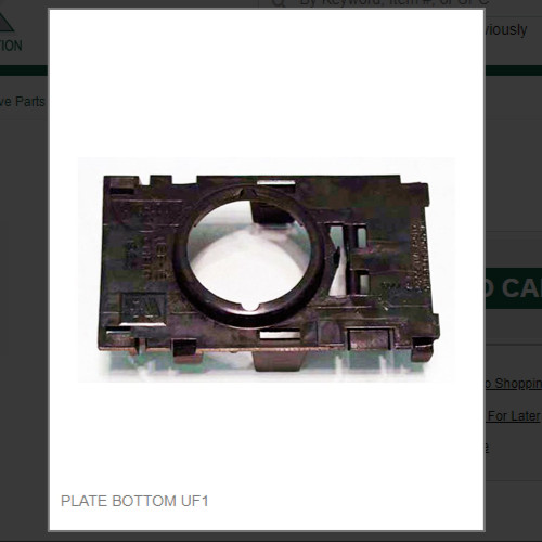 PLATE BOTTOM UF1 # 1903