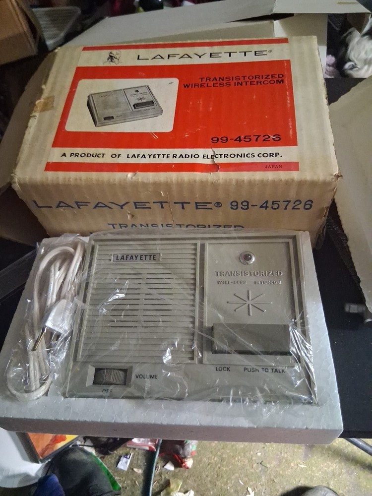 vintage Lafayette Transistorized Wireless Intercom system