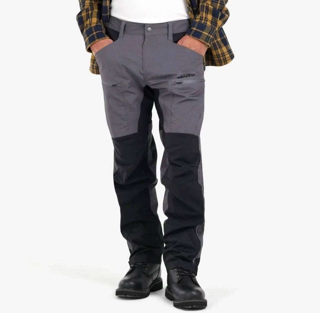 Ski-Doo Mens Medium Garage Multi-Pants Charcoal Grey NWT msrp $130