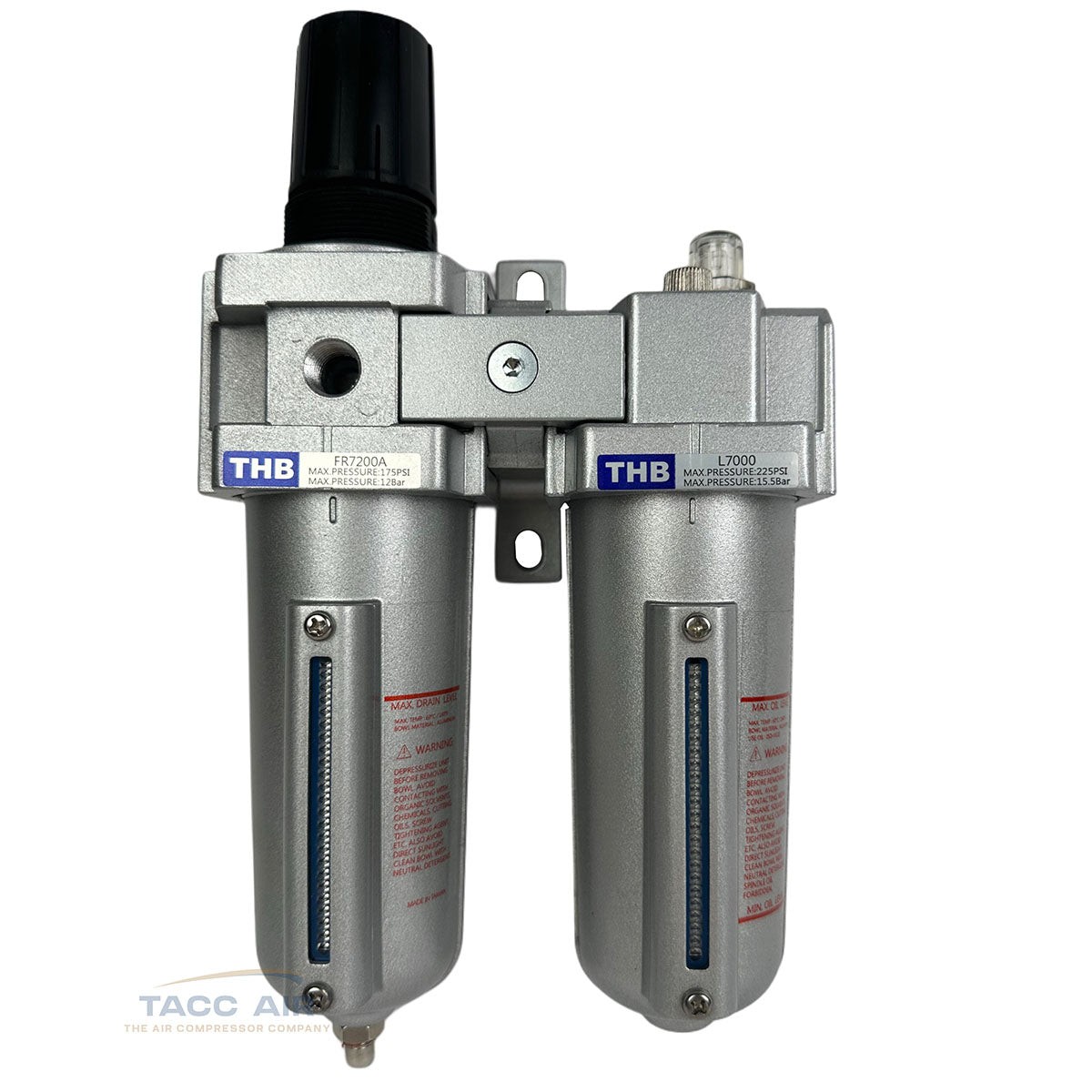 3/4" Compressed Air Compressor Filter Regulator Lubricator Combo FRL System