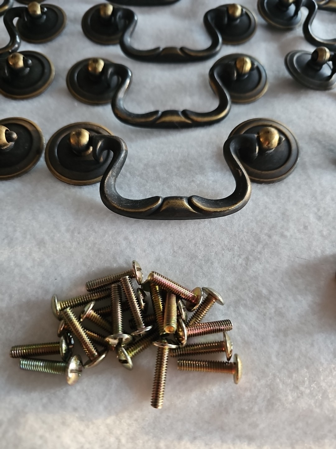 Lot of 41 KBC 4761 Bail Handle Drop Pulls 3" On Center Vintage MCM W/ Screws