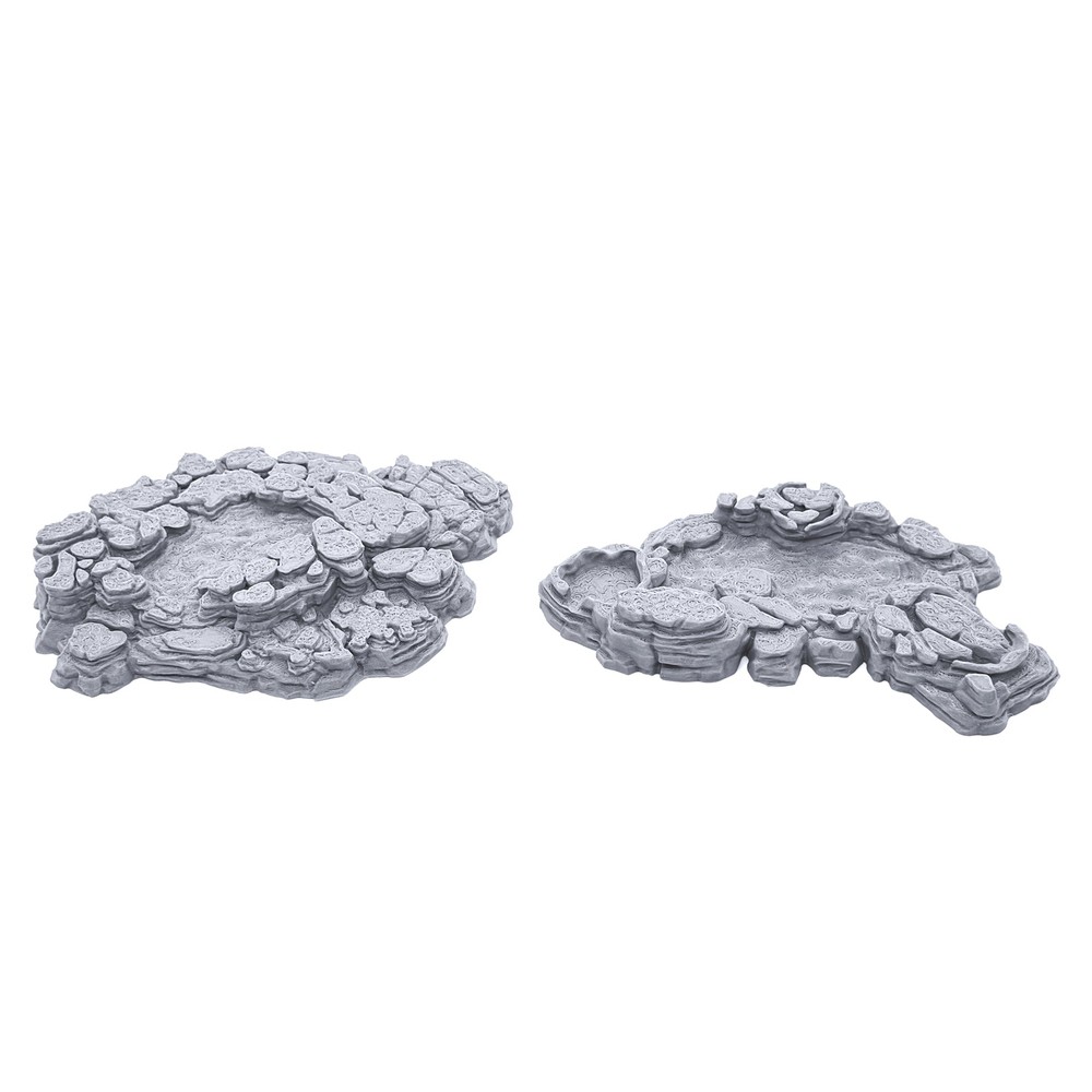 Grotto Cavern Pools by Printable Scenery, 3D Printed Tabletop RPG Scenery 28mm