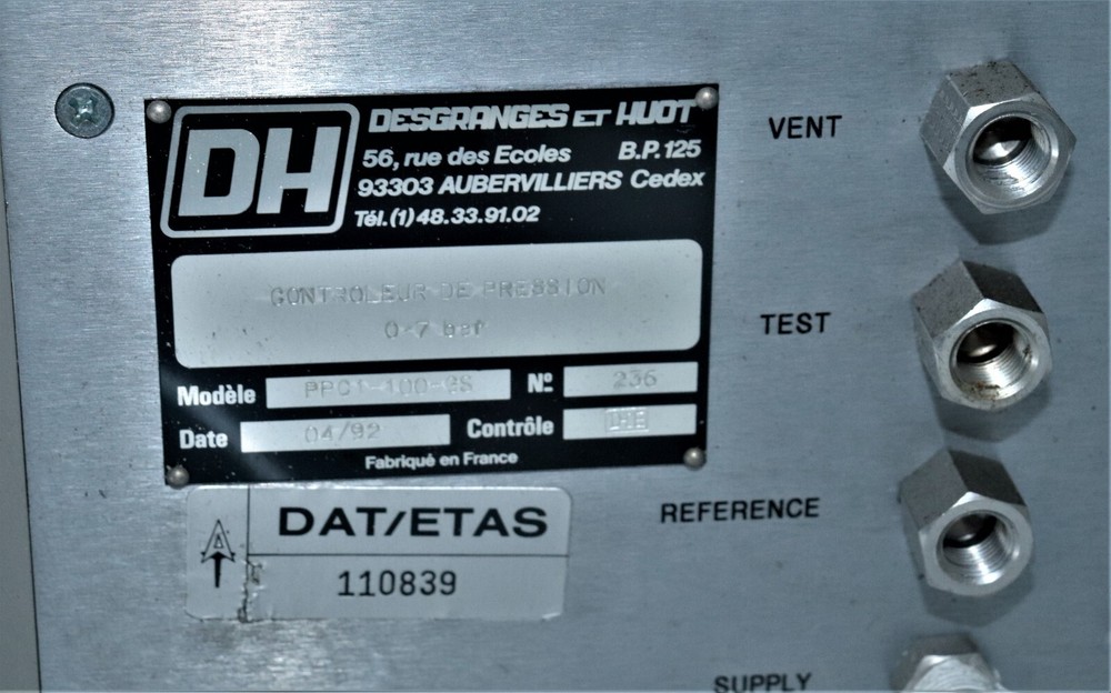 DH INSTRUMENTS PRESSURE CONTROLLER PPC1 0-7 Bar MODEL PPC1-100-GS