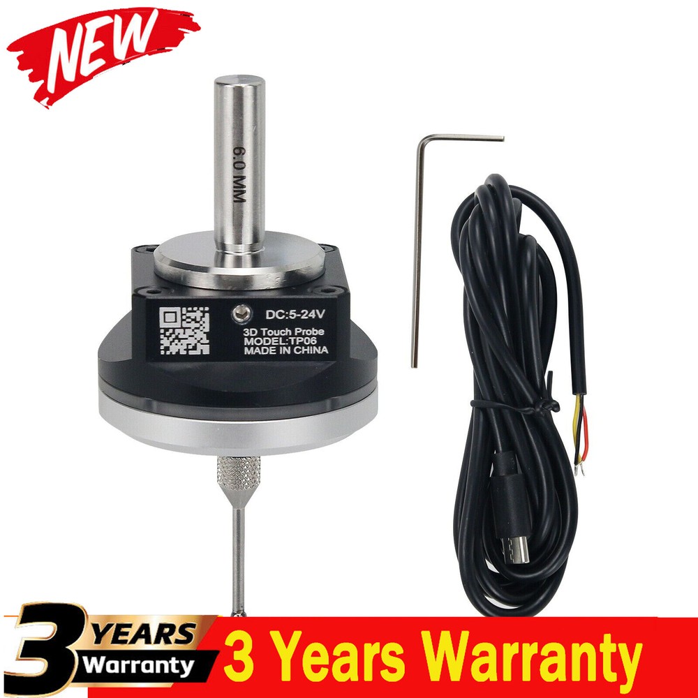 6mm-NC V6 3D Edge Finder Touch Probe Edge Finder Precise CNC Probe Fit for GRBL