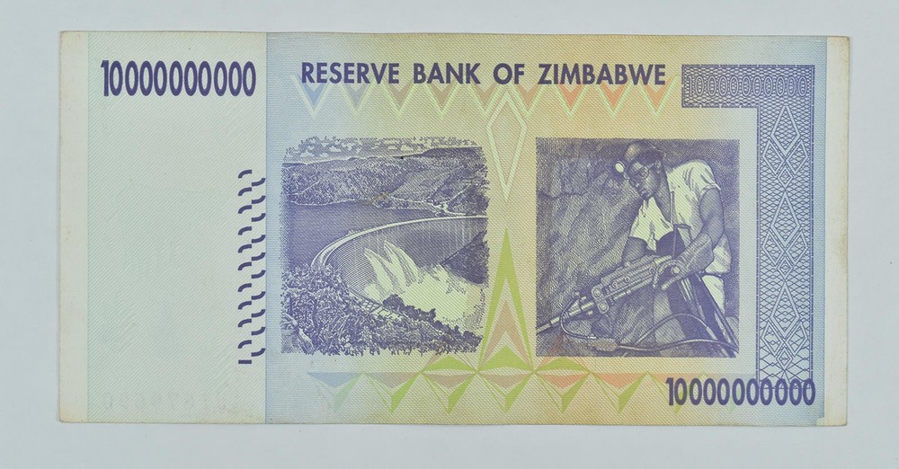 2008 Zimbabwe 10 Billion Dollars Reserve Note