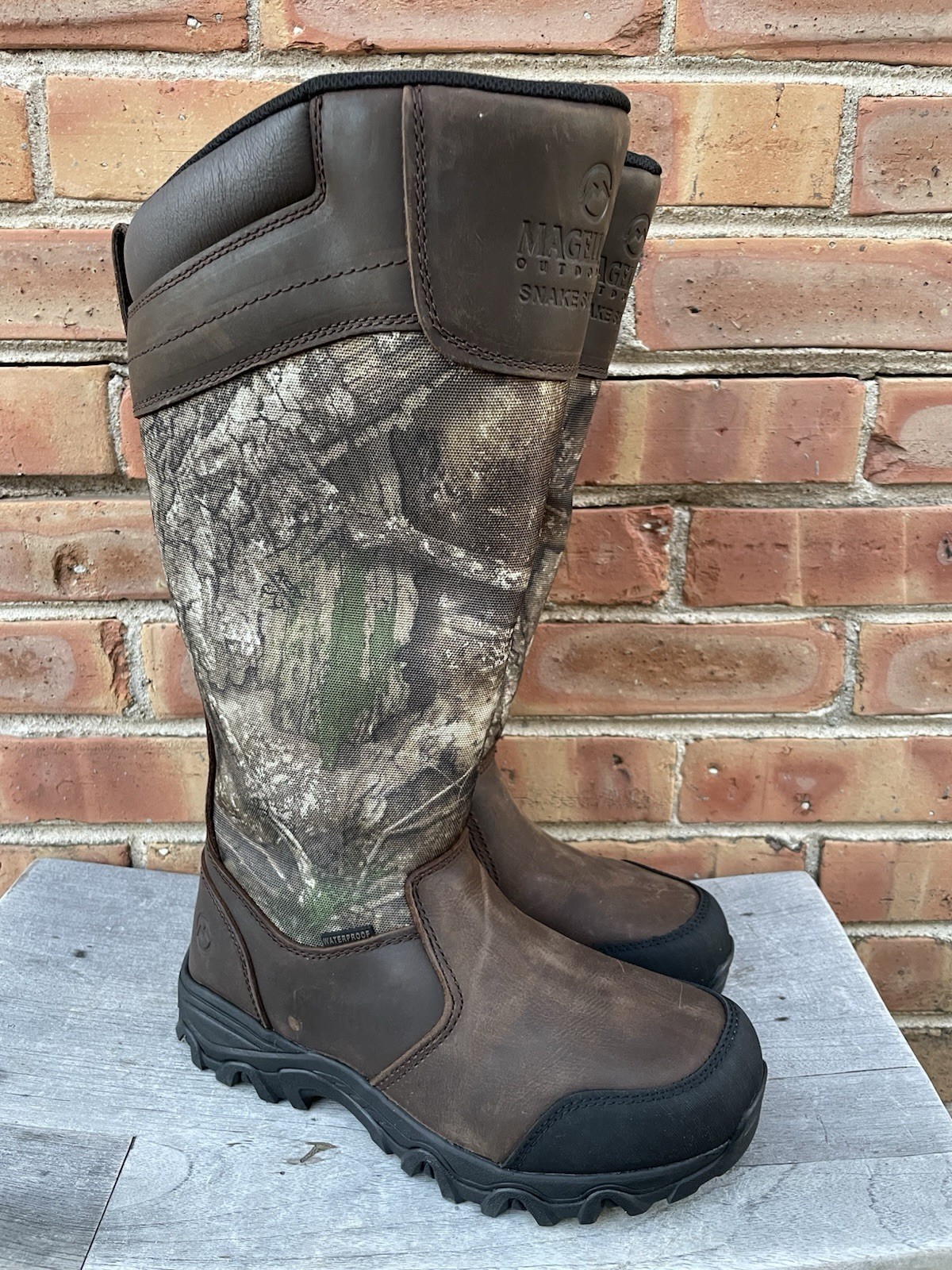 Magellan Outdoors Snake Shield Armor Camo 2.0 Women's Boots 8.5B