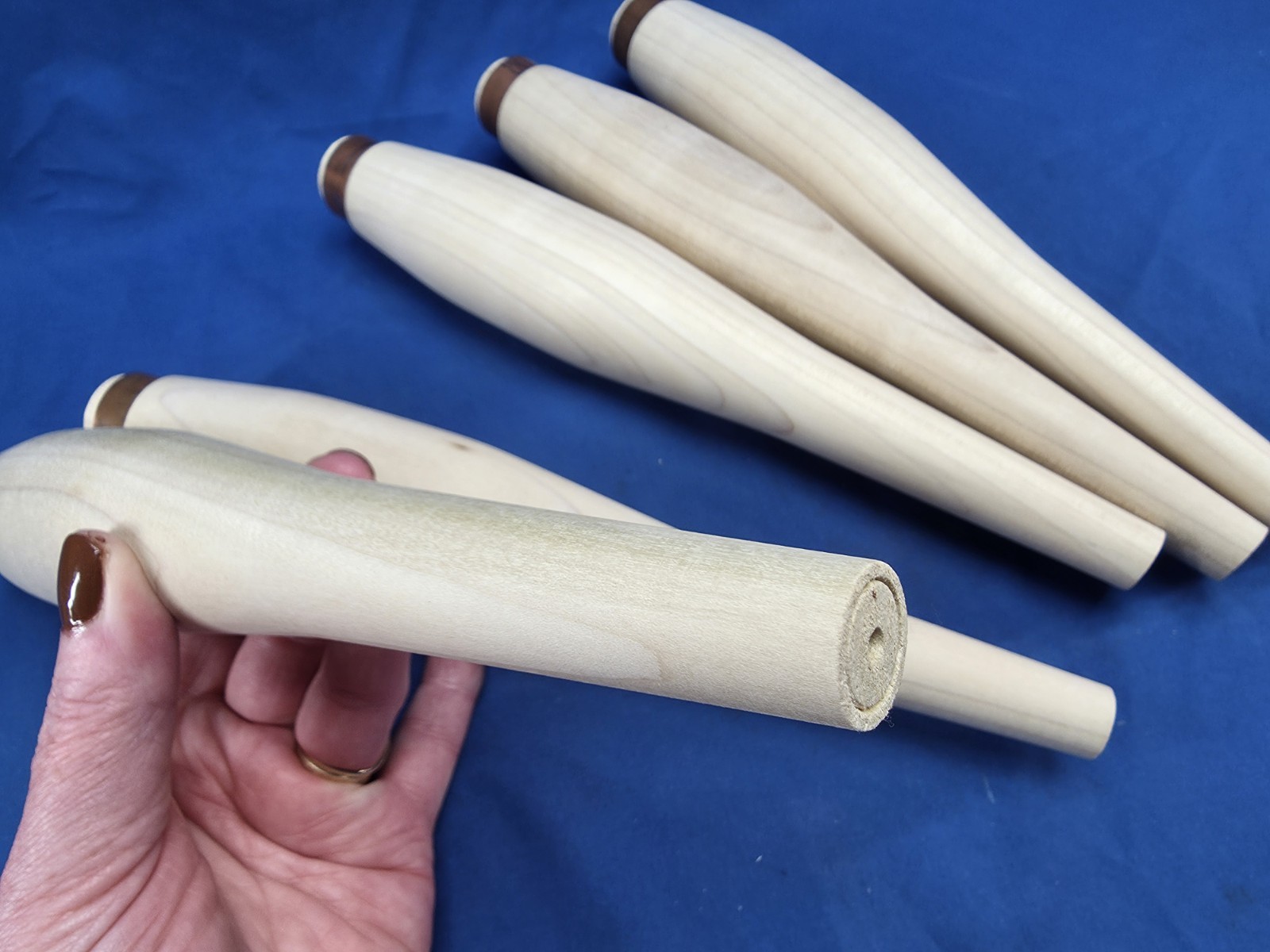 Set of 5 Timber Framing or Small Slick Socket Chisel Handles