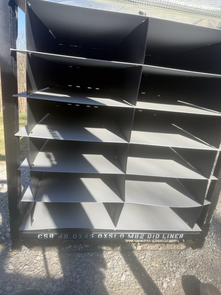 Industrial 48x45x51 Shipping Stack Racking With Removable Storage Dins