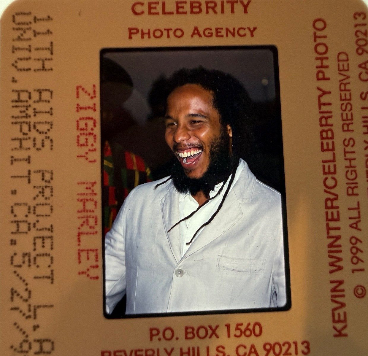 ZIGGY MARLEY VINTAGE CANDID 1990'S ORIGINAL PHOTO 35mm Slide Transparency #962