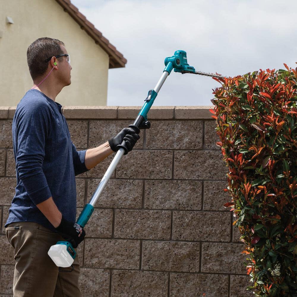 Makita 18V Lxt Hedge Trimmer Lithium Ion Cordless 18'' Telescoping Articulati...