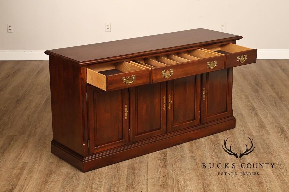 Crescent Traditional Solid Cherry Buffet Sideboard