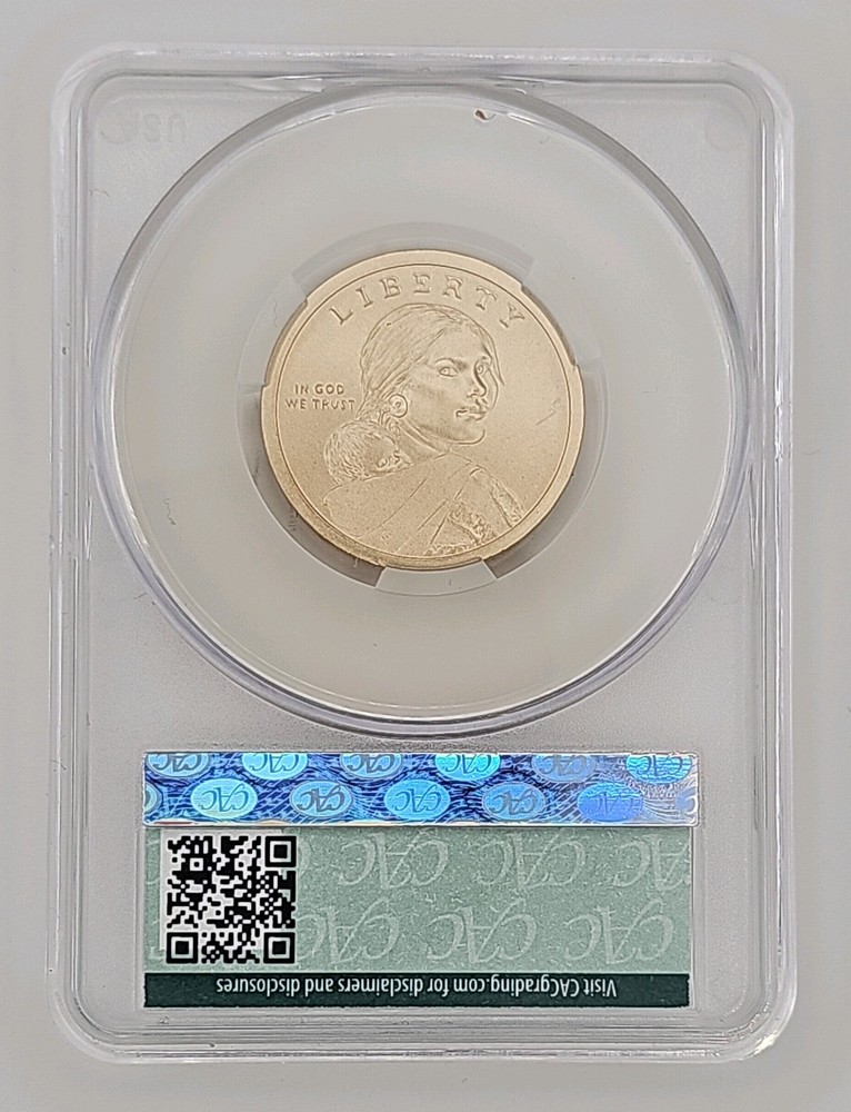 2017-S $1 CAC MS69 Native American Sequoyah, Enhanced Uncirculated