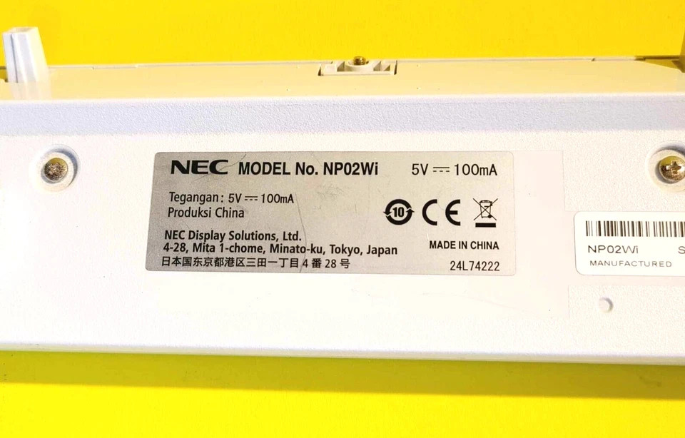 NEC NP02Wi INTERACTIVE EBEAM IR MODULE ACCESSORY FOR UM330X & UM330W PROJECTOR
