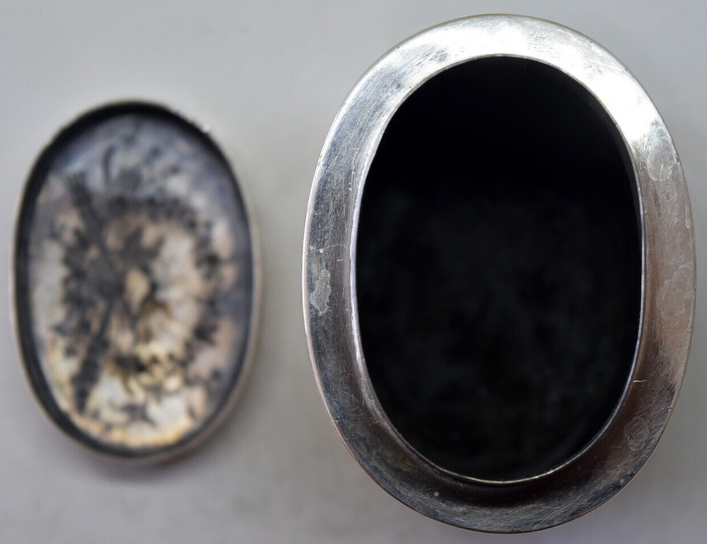 Antique .800 Silver Cherub Container