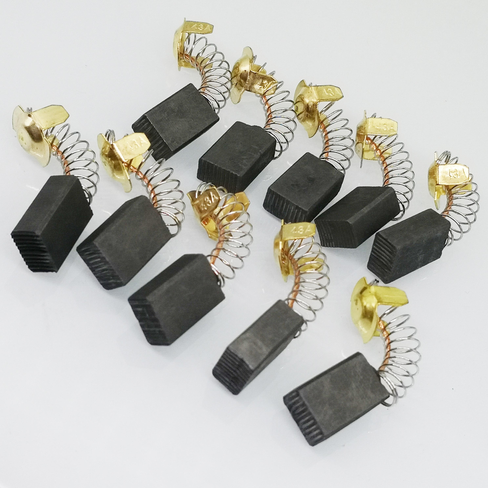 US Stock 10pcs 7mm x 11mm x 18mm Carbon Brushes Motor Brush Set Replacement #43