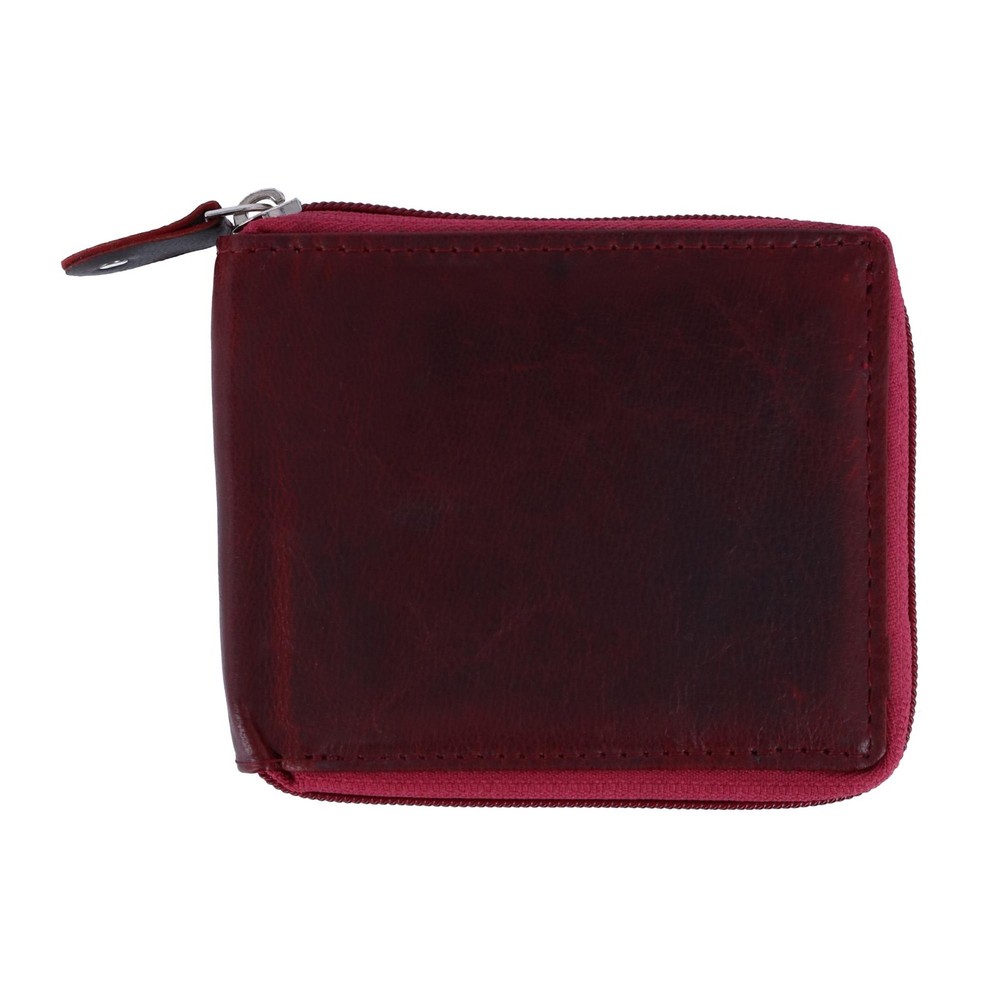 CTM Men's RFID Zip Around Wallet