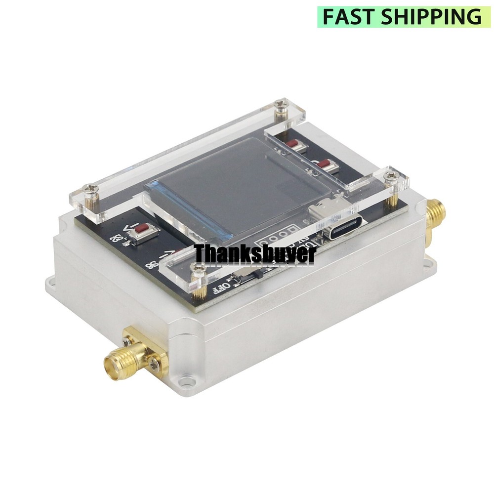 90DB Programmable Attenuator Module RF Attenuator Step 0.25DB 1.3" OLED DC 6GHZ