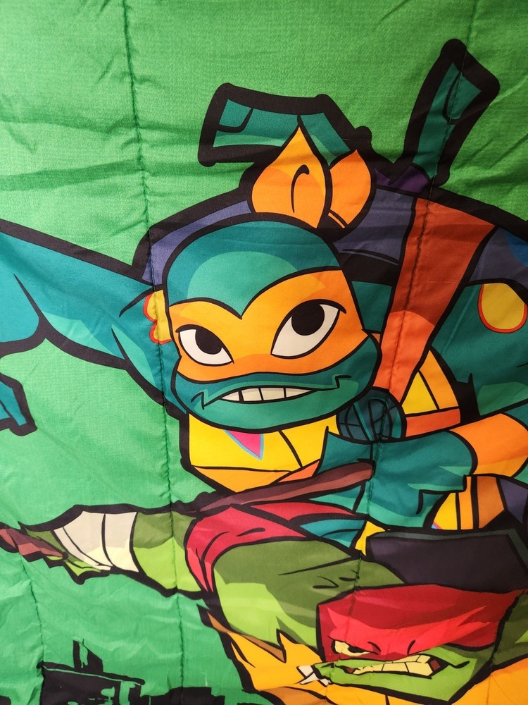 TMNT Comforter, Reversible, Appr 82"×65"