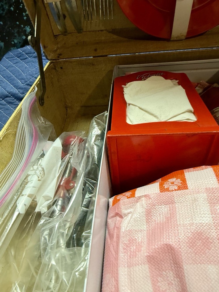 Vintage Picnic Suitcase