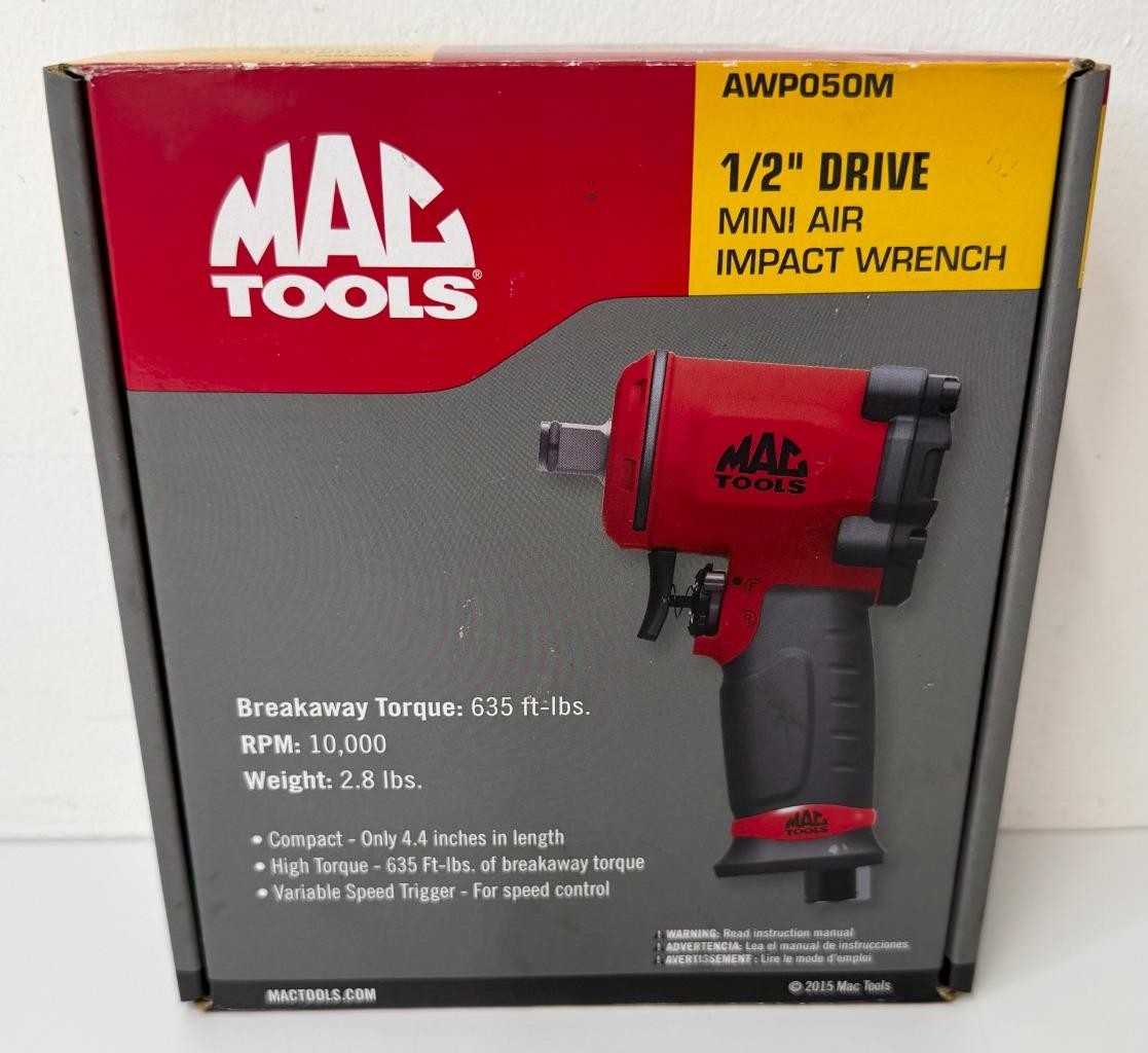 Mac Tools AWP050M 1/2" Drive Mini Air Impact Wrench NEW