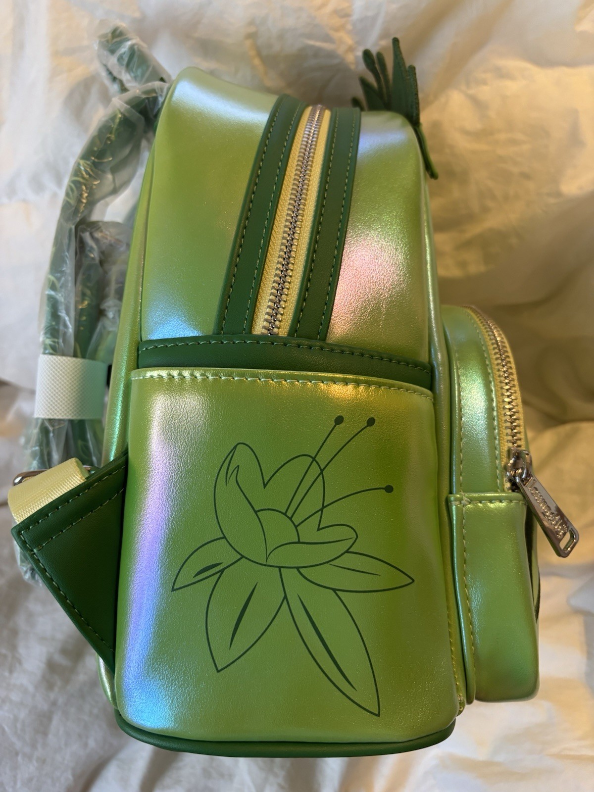 Loungefly Disney Princess Green Mini Backpack Tiana all