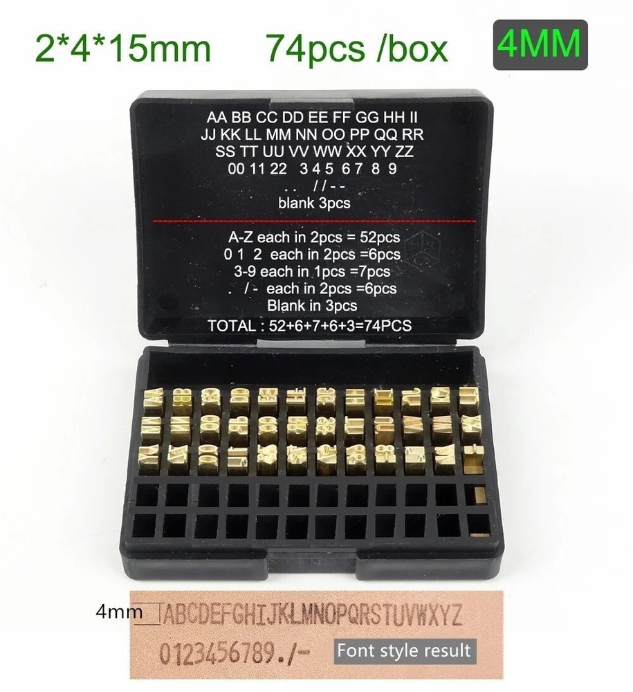 Coding Machine Brass Hot Foil Letters Mold Alphabet Number Symbol Customization