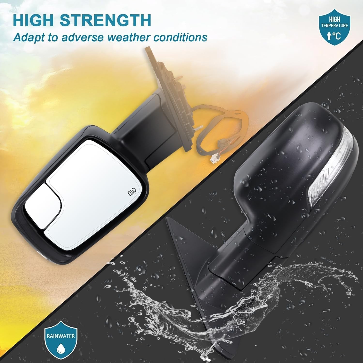 Left Driver Side Mirror Compatible With 2019 2020 2021 2022 2023 2024 2025 Ram 1