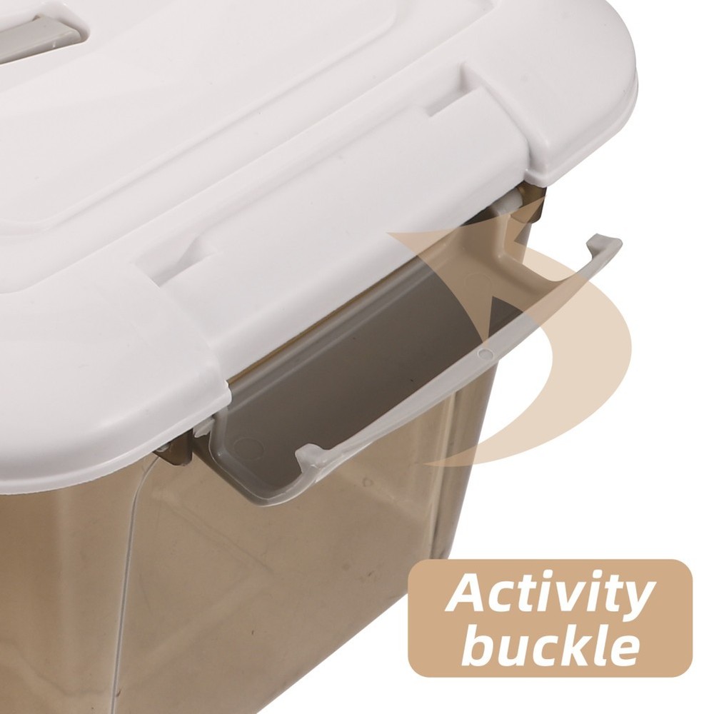Storage Containers with Lids Handle Compartment Box Small Trunk Organizer