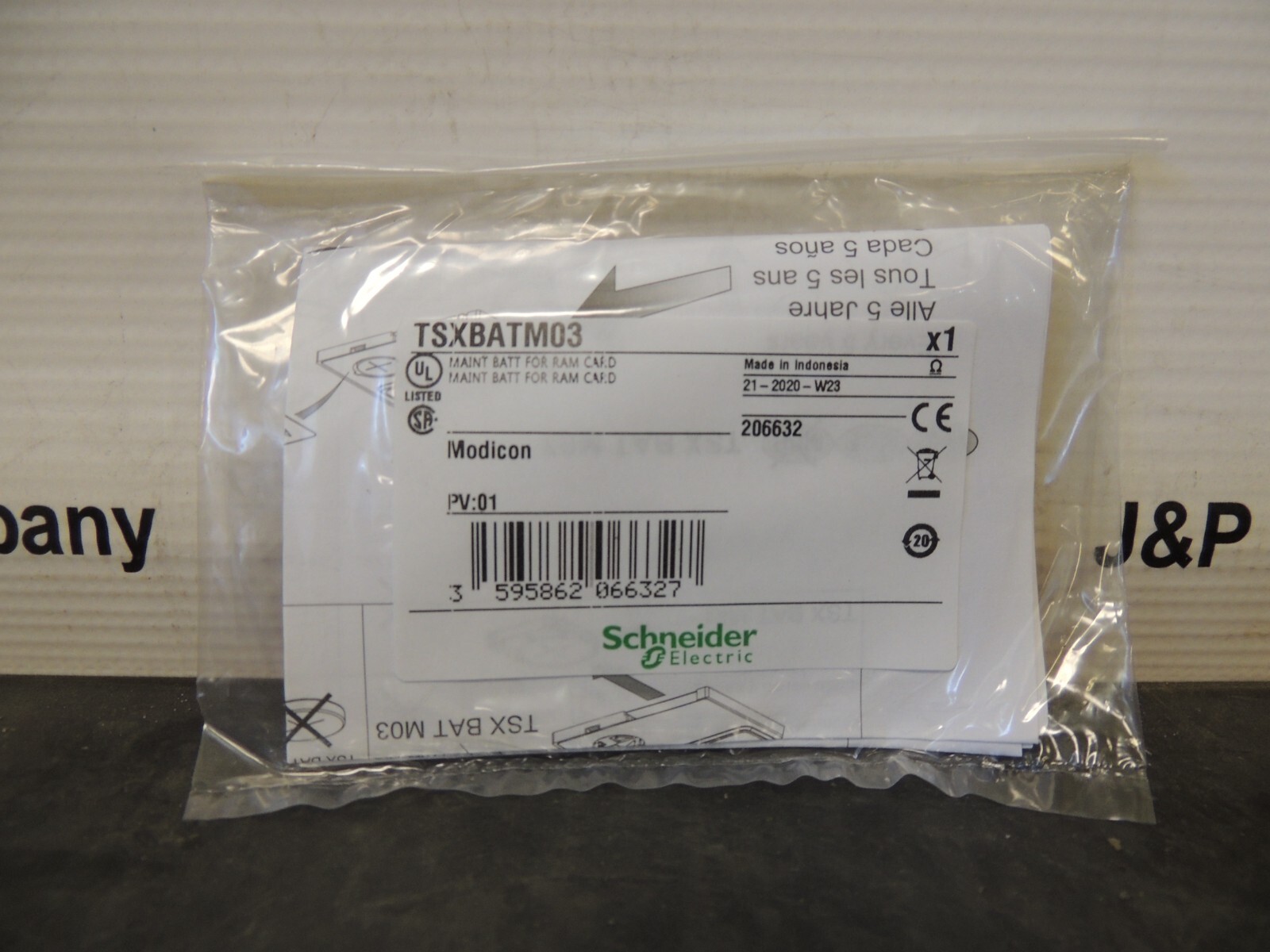 SCHNEIDER ELECTRIC TSXBATM03 MAINT BATTERY FOR RAM CARD