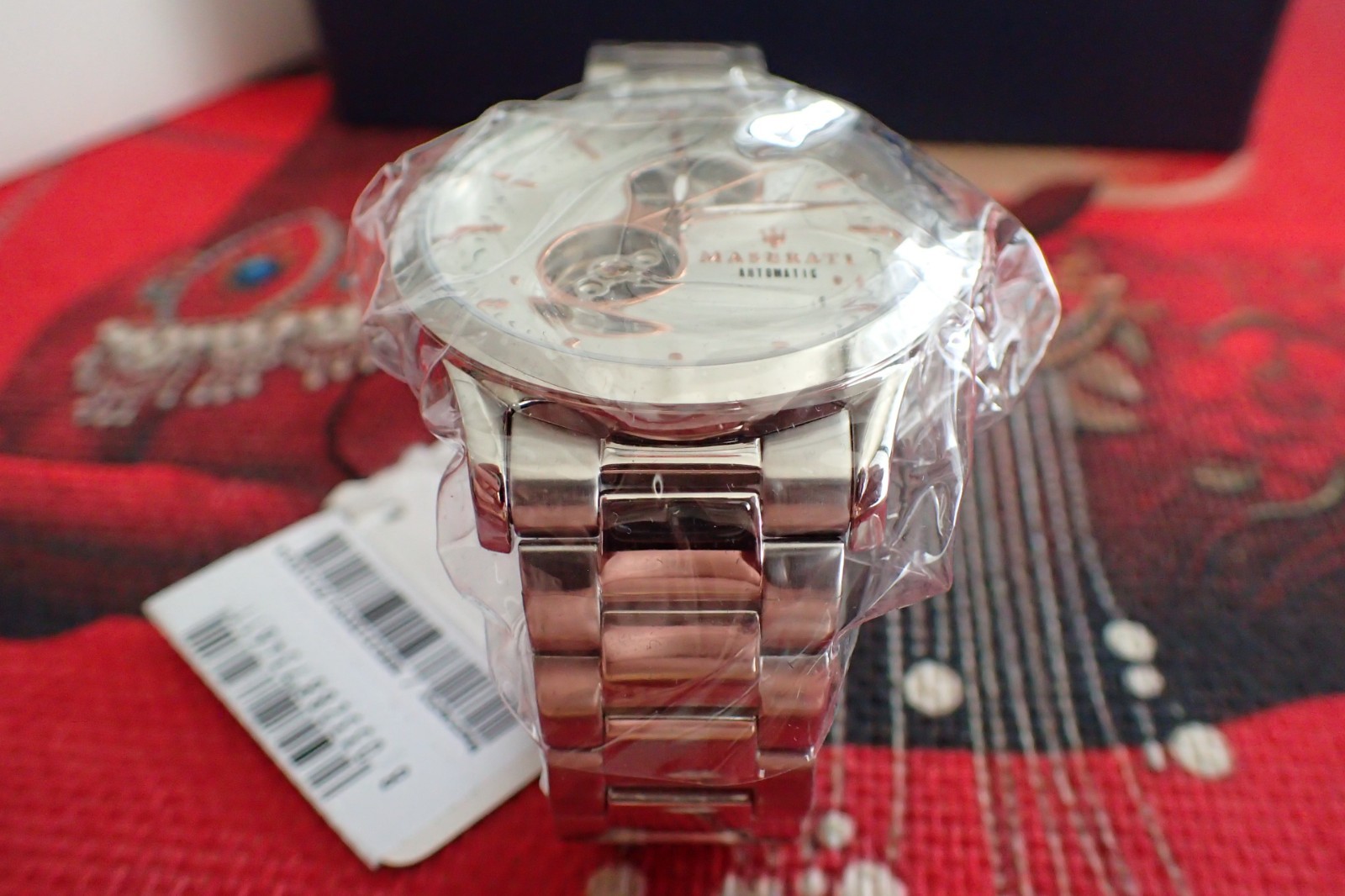 Maserati R8823125001 Men's Tradizione White Dial Automatic Watch unique box/tag